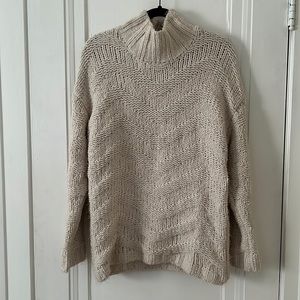 Cream turtleneck sweater